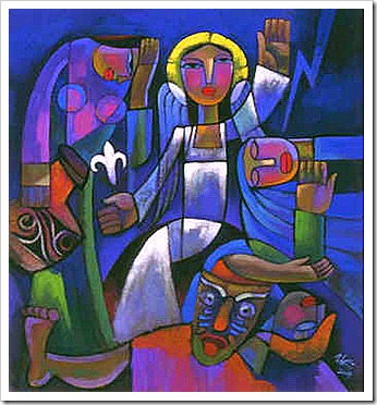 Easter morning by He Qi
